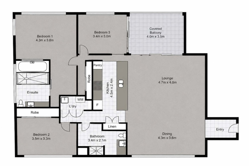 Level 43 Sky High 3BR Ocean View Apartment — photo 37